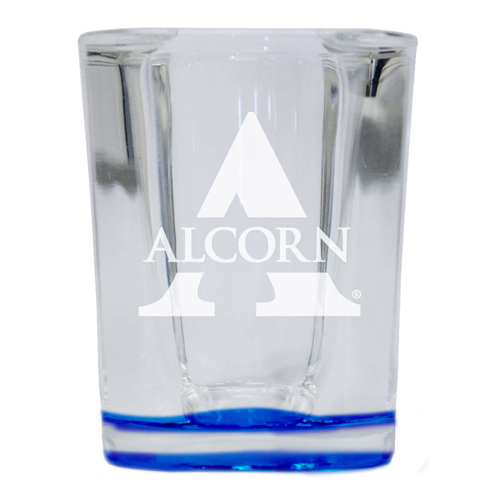 Alcorn State Braves 2 Ounce Engraved Shot Glass Square Officially Licensed Collegiate Product Image 4