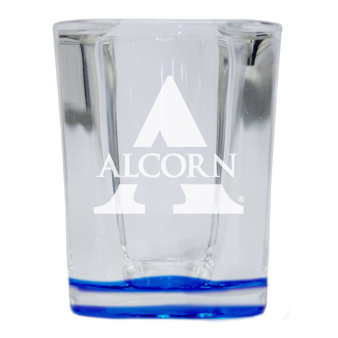 Alcorn State Braves 2 Ounce Engraved Shot Glass Square Officially Licensed Collegiate Product Image 1