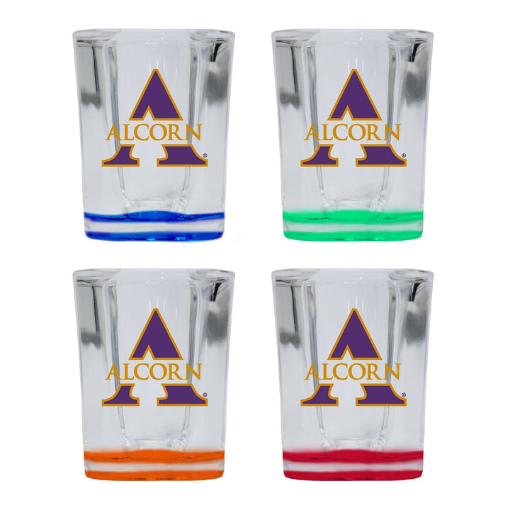 Alcorn State Braves 2 Ounce Shot Glass Square Officially Licensed Collegiate Product Image 4