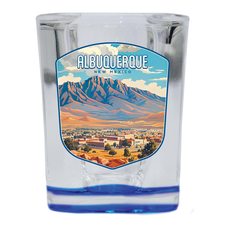 Alburqueque Mexico Design A Souvenir 2 Ounce Shot Glass Square Image 1