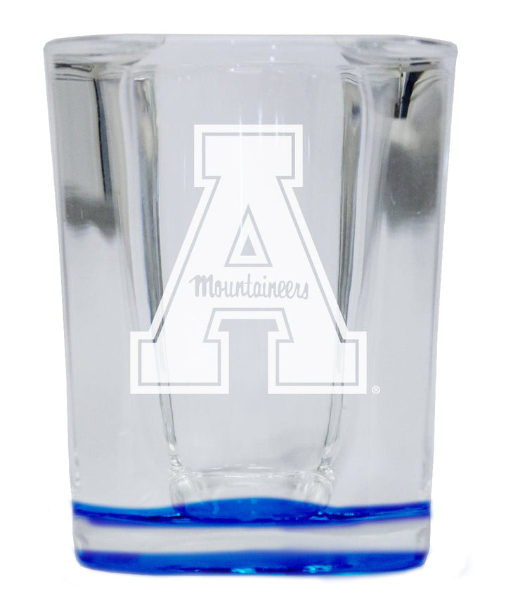 Appalachian State 2 Ounce Engraved Shot Glass Square Officially Licensed Collegiate Product Image 1