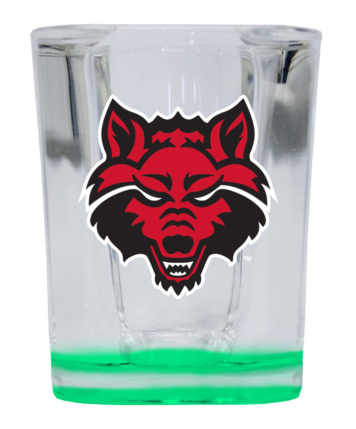 Arkansas State 2 Ounce Shot Glass Square Officially Licensed Collegiate Product Image 3