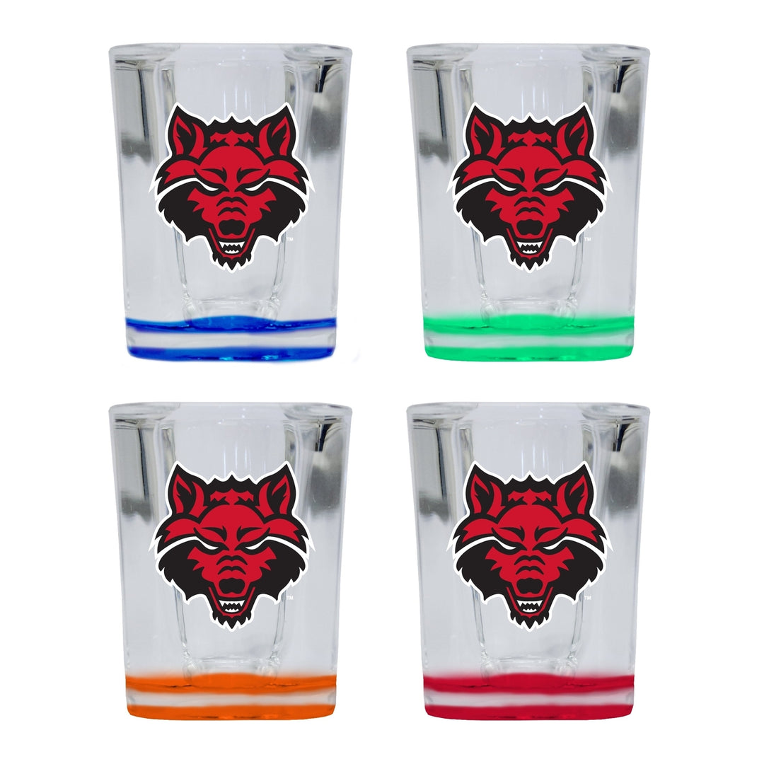 Arkansas State 2 Ounce Shot Glass Square Officially Licensed Collegiate Product Image 4