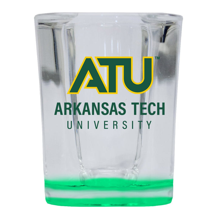 Arkansas Tech University 2 Ounce Shot Glass Square Officially Licensed Collegiate Product Image 3