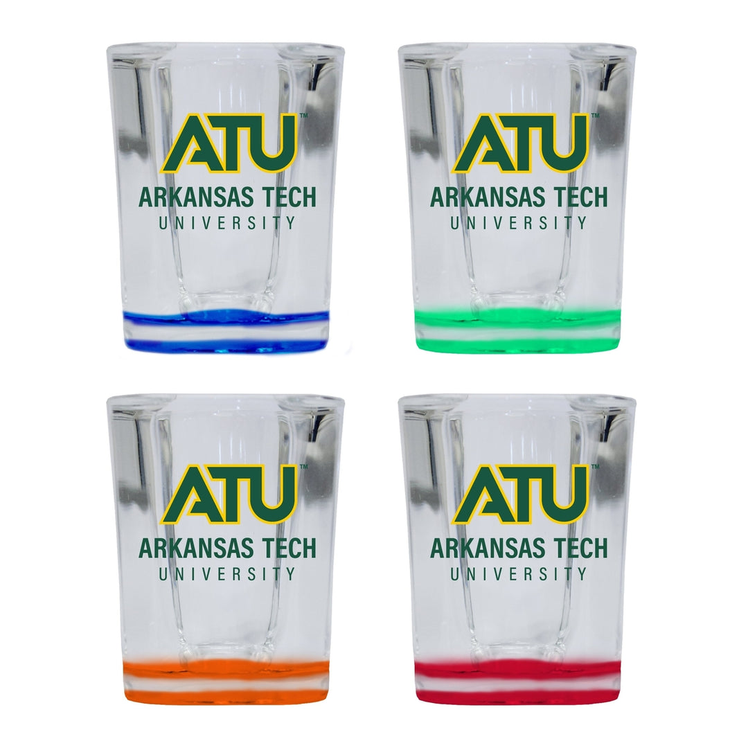 Arkansas Tech University 2 Ounce Shot Glass Square Officially Licensed Collegiate Product Image 4