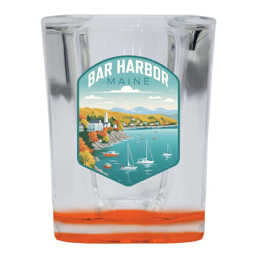 Bar Harbor Maine Design A Souvenir 2 Ounce Shot Glass Square Image 1