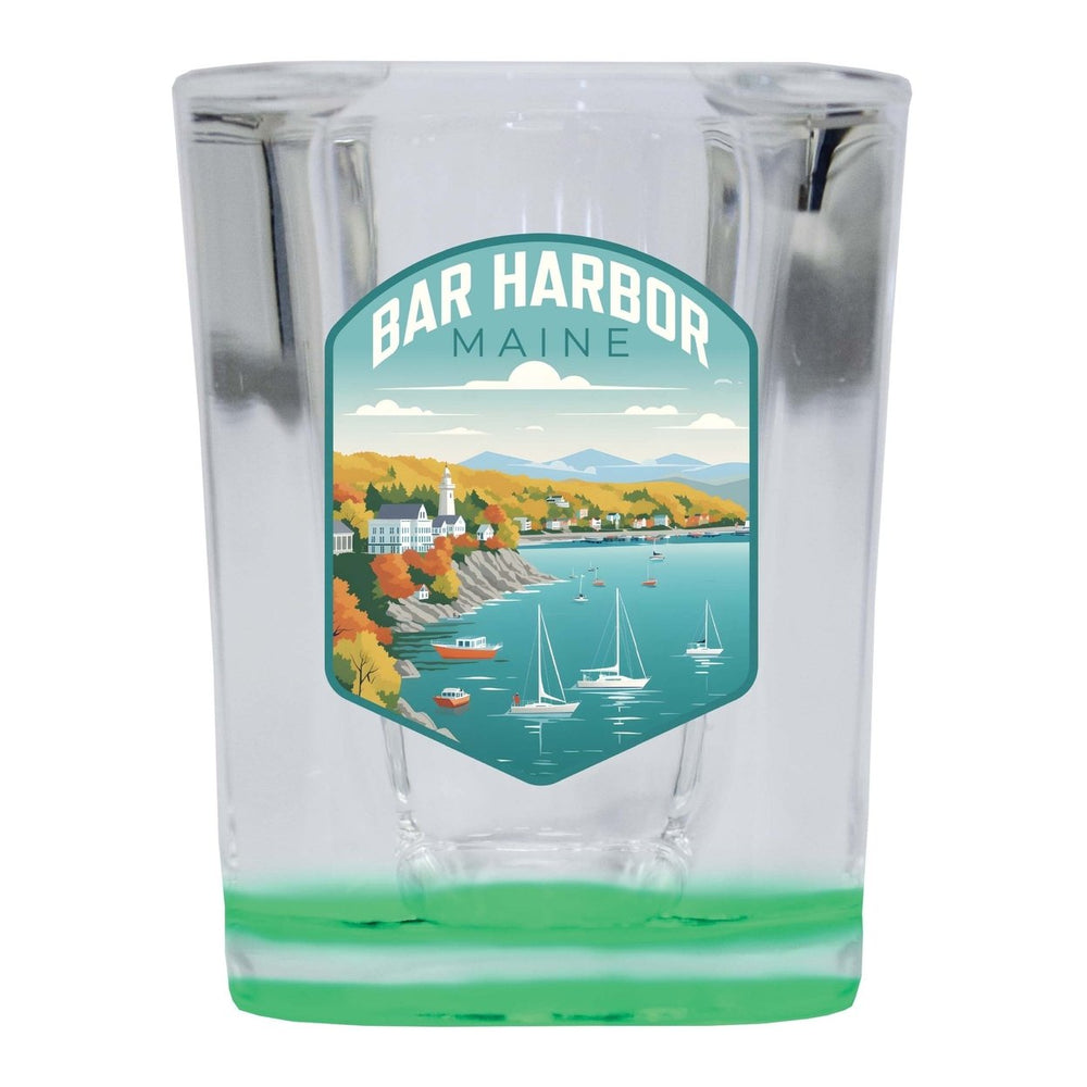 Bar Harbor Maine Design A Souvenir 2 Ounce Shot Glass Square Image 2