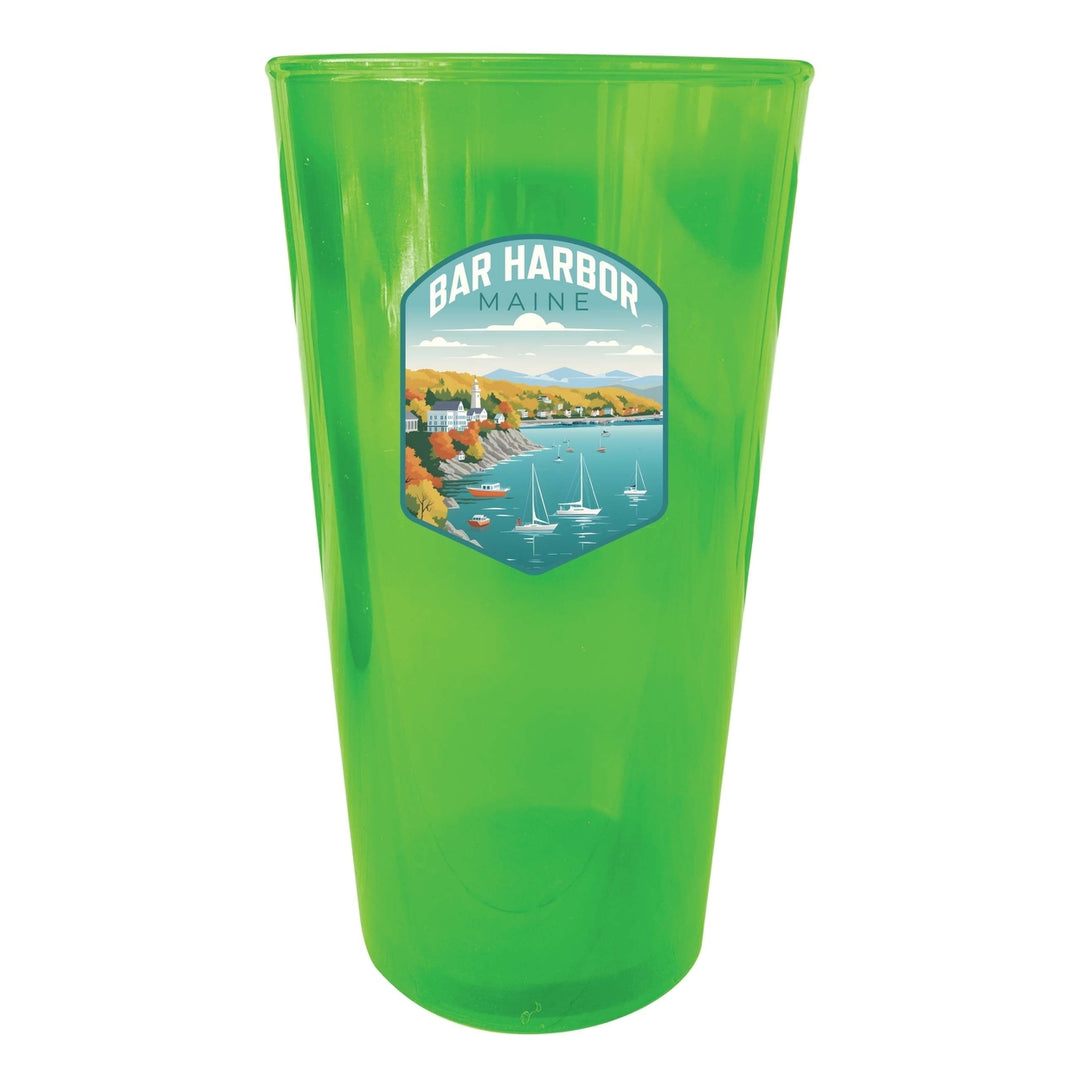 Bar Harbor Maine Design A Souvenir Plastic 16 oz pint Image 2