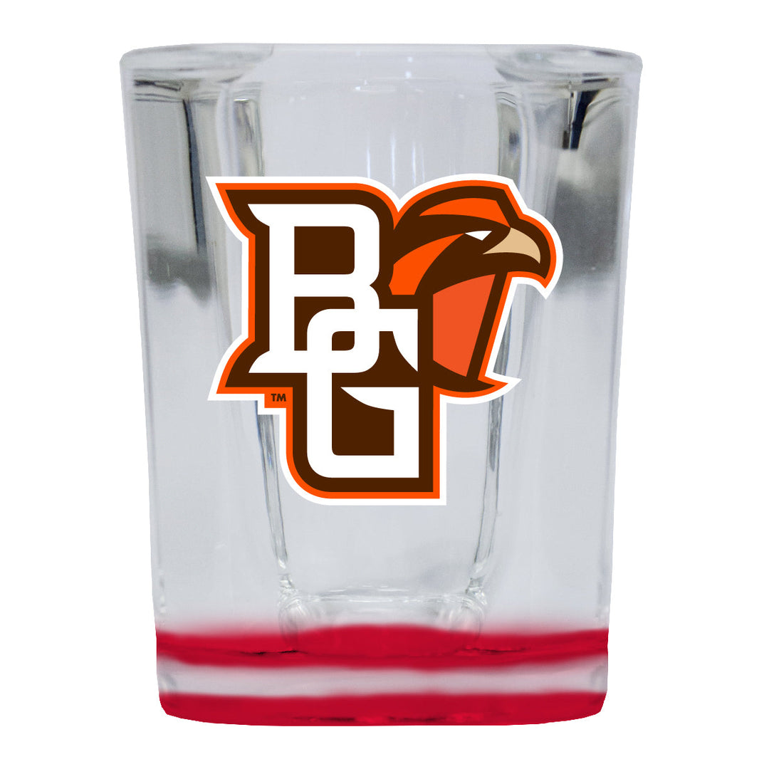 Bowling Green Falcons 2 Ounce Shot Glass Square Officially Licensed Collegiate Product Image 1