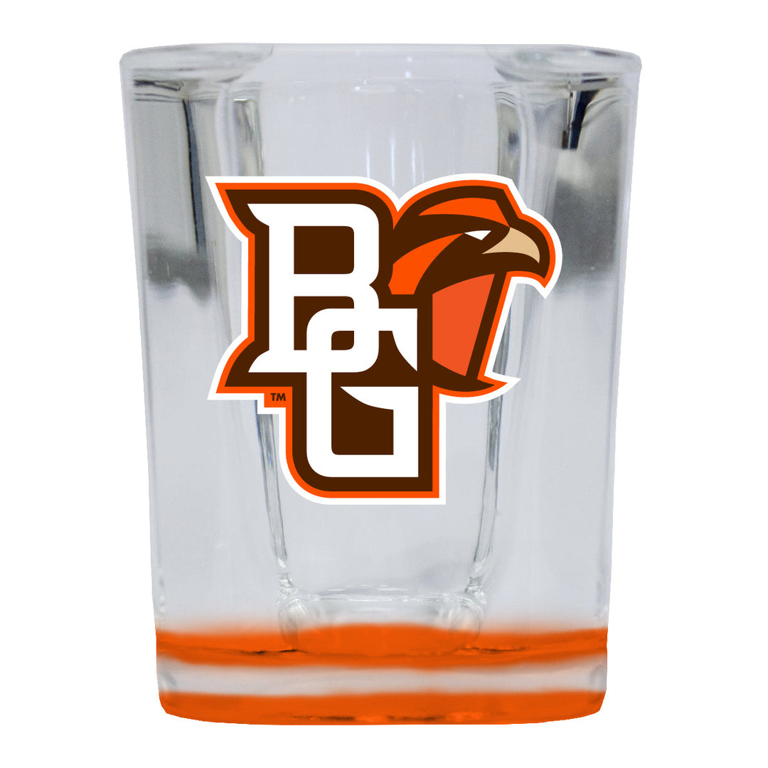 Bowling Green Falcons 2 Ounce Shot Glass Square Officially Licensed Collegiate Product Image 2