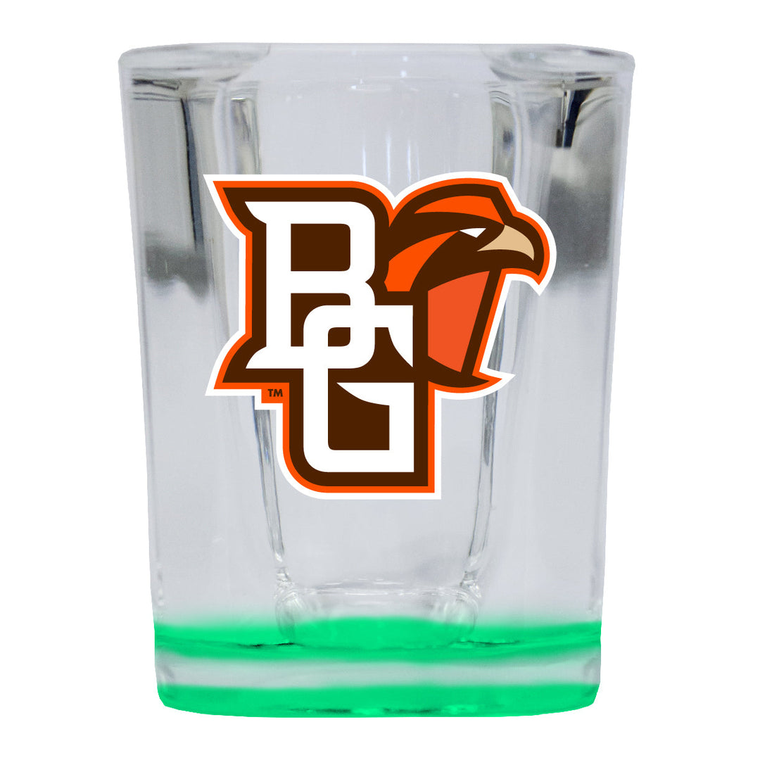 Bowling Green Falcons 2 Ounce Shot Glass Square Officially Licensed Collegiate Product Image 3