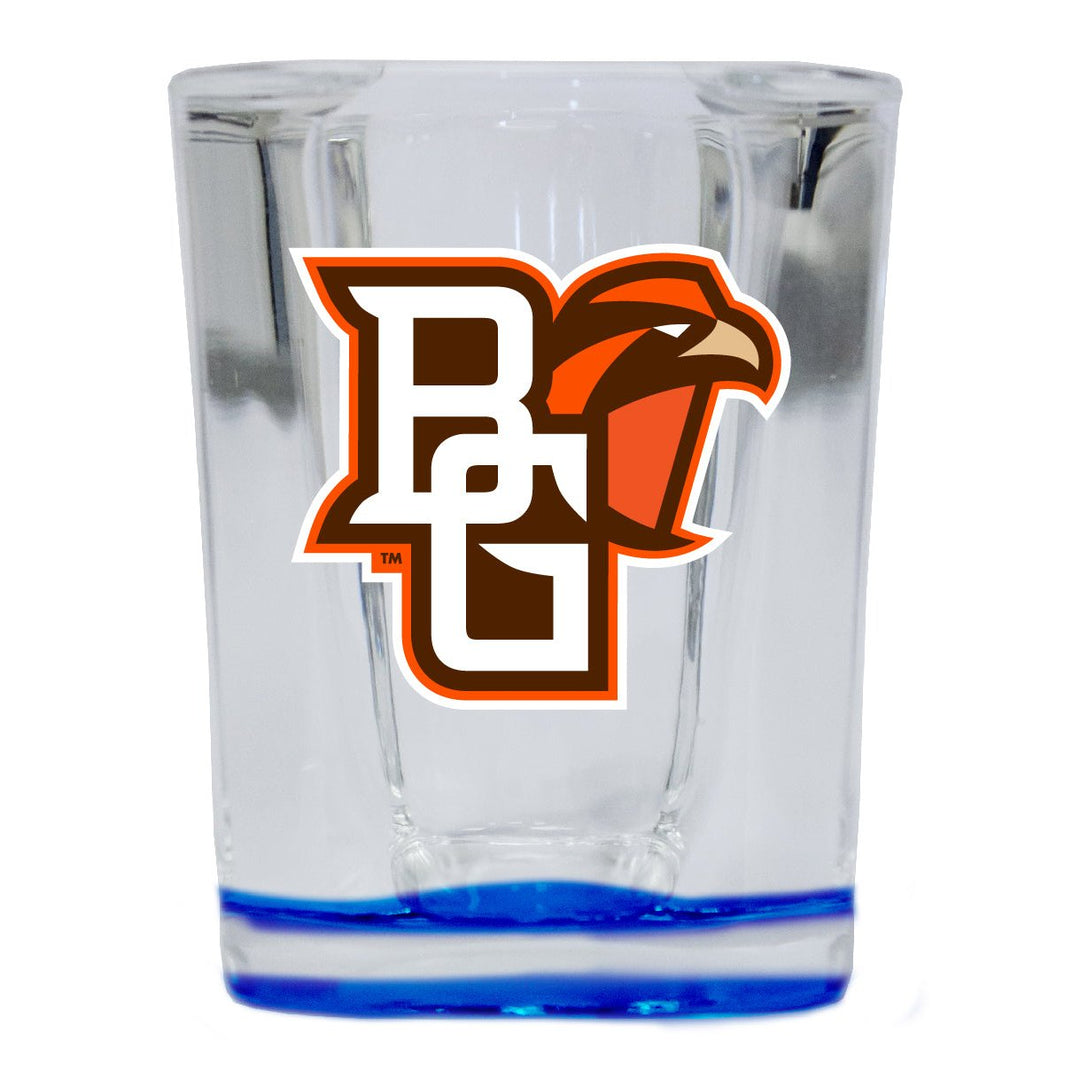 Bowling Green Falcons 2 Ounce Shot Glass Square Officially Licensed Collegiate Product Image 1