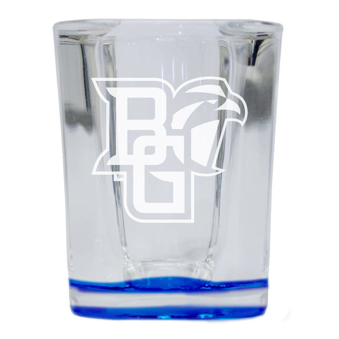 Bowling Green Falcons 2 Ounce Engraved Shot Glass Square Officially Licensed Collegiate Product Image 4