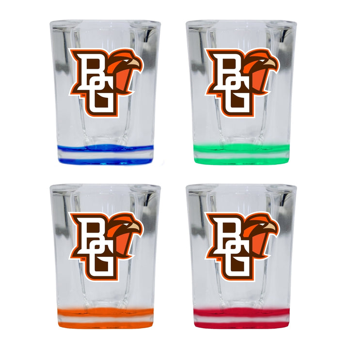 Bowling Green Falcons 2 Ounce Shot Glass Square Officially Licensed Collegiate Product Image 4