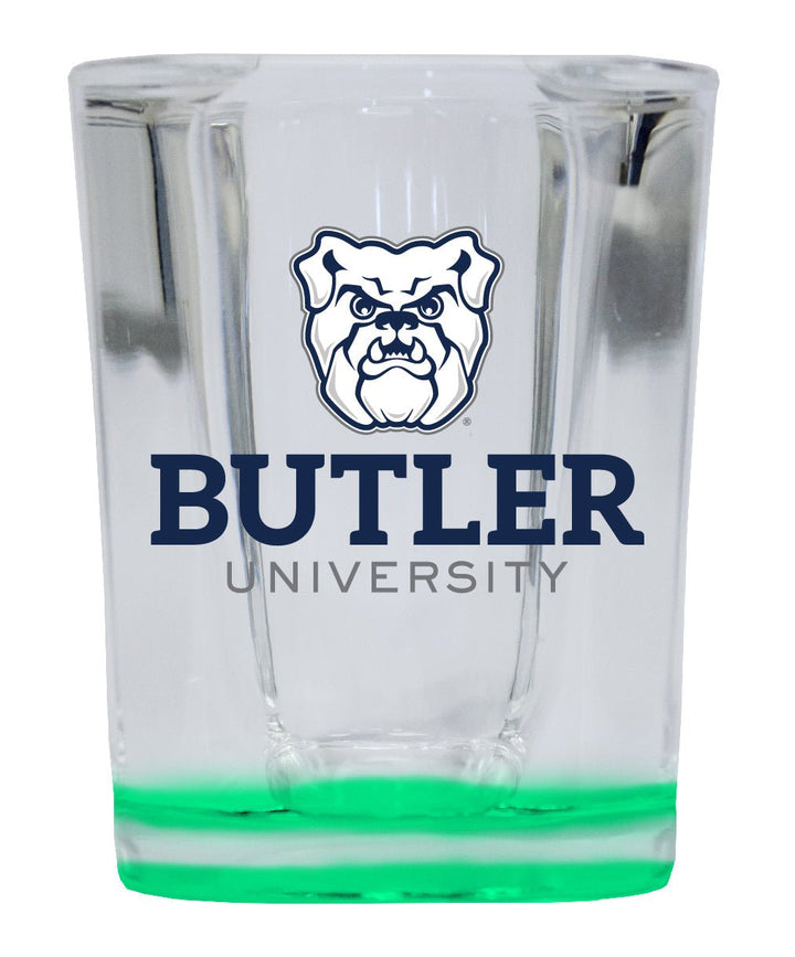 Butler Bulldogs 2 Ounce Shot Glass Square Officially Licensed Collegiate Product Image 1