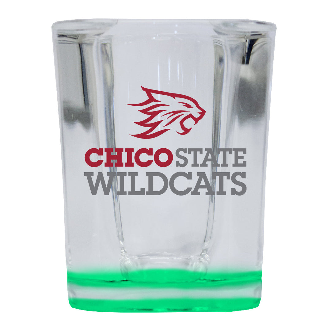 California State University Chico 2 Ounce Shot Glass Square Officially Licensed Collegiate Product Image 4