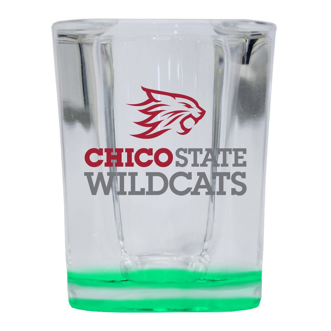 California State University Chico 2 Ounce Shot Glass Square Officially Licensed Collegiate Product Image 1