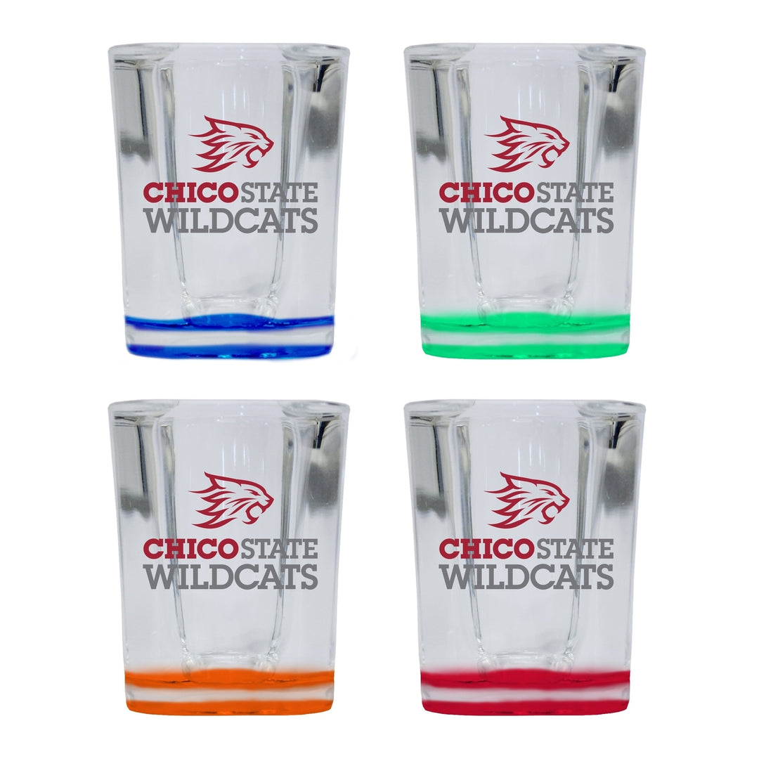 California State University Chico 2 Ounce Shot Glass Square Officially Licensed Collegiate Product Image 6