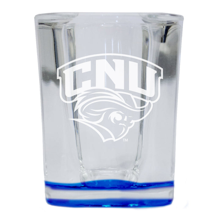 Christopher Newport Captains 2 Ounce Engraved Shot Glass Square Officially Licensed Collegiate Product Image 4