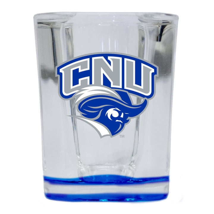 Christopher Newport Captains 2 Ounce Shot Glass Square Officially Licensed Collegiate Product Image 4