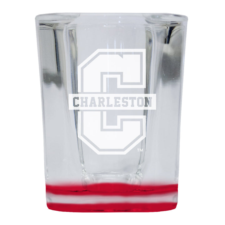 College of Charleston 2 Ounce Engraved Shot Glass Square Officially Licensed Collegiate Product Image 1