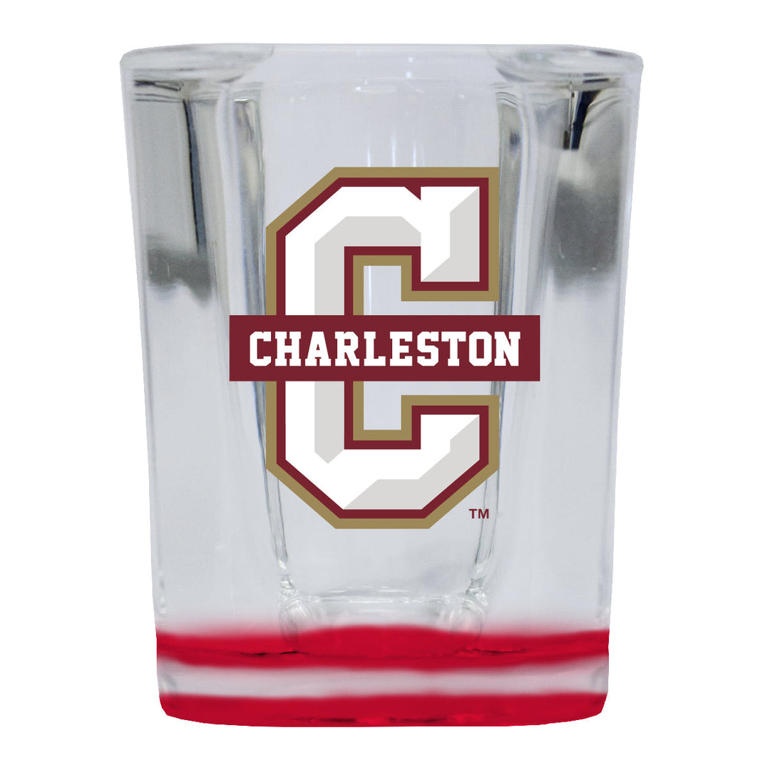 College of Charleston 2 Ounce Shot Glass Square Officially Licensed Collegiate Product Image 1