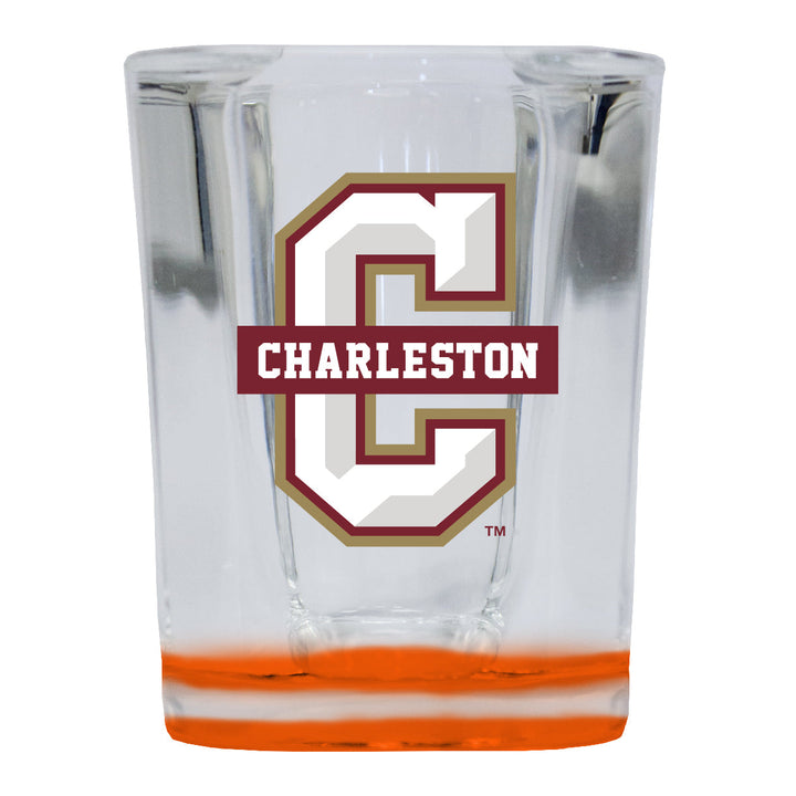 College of Charleston 2 Ounce Shot Glass Square Officially Licensed Collegiate Product Image 2