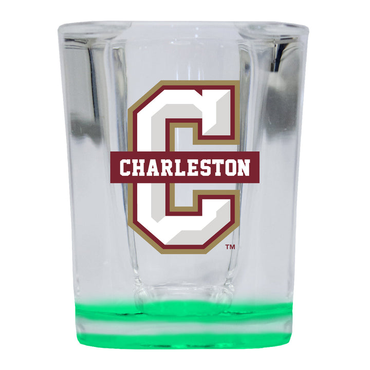 College of Charleston 2 Ounce Shot Glass Square Officially Licensed Collegiate Product Image 3