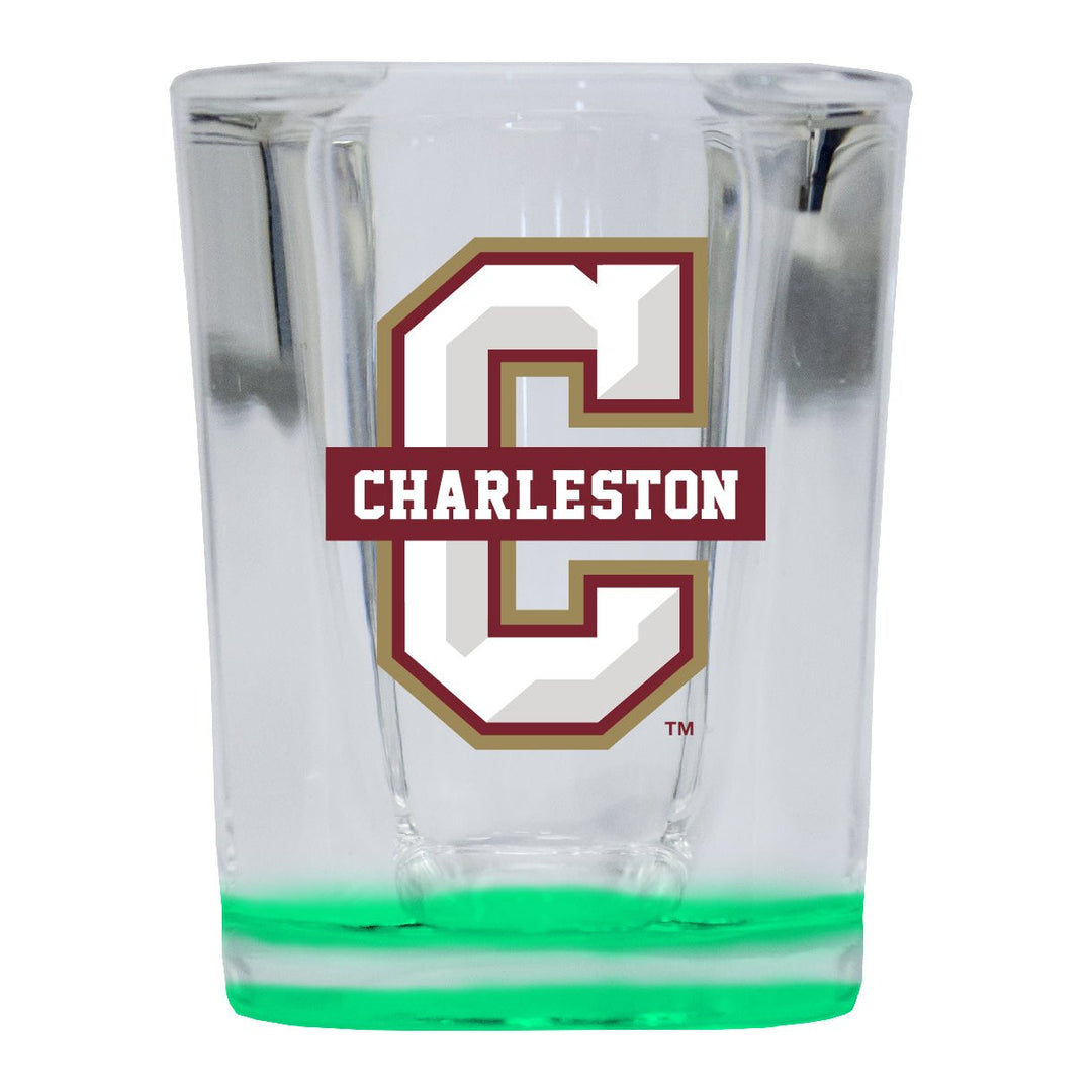 College of Charleston 2 Ounce Shot Glass Square Officially Licensed Collegiate Product Image 1