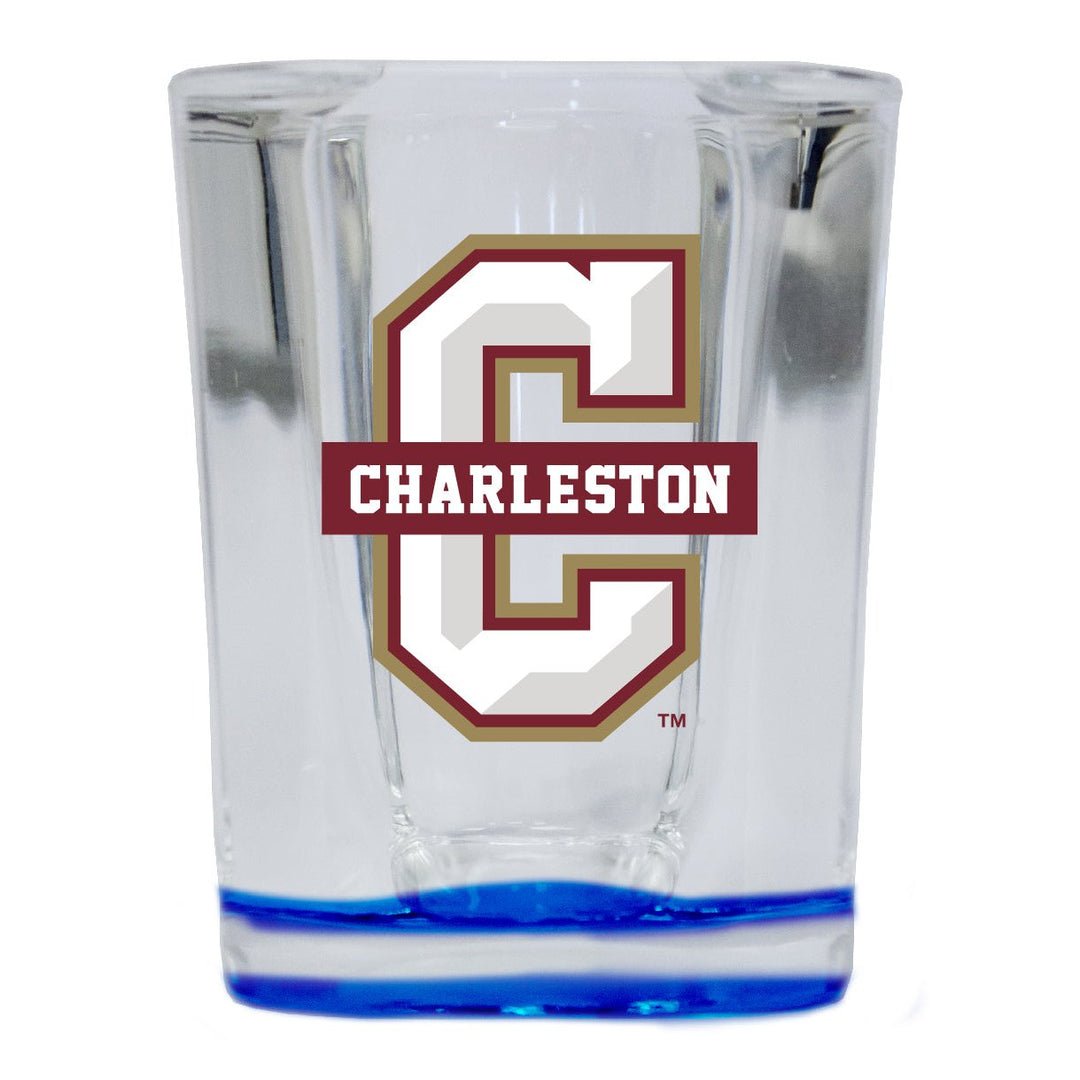 College of Charleston 2 Ounce Shot Glass Square Officially Licensed Collegiate Product Image 1