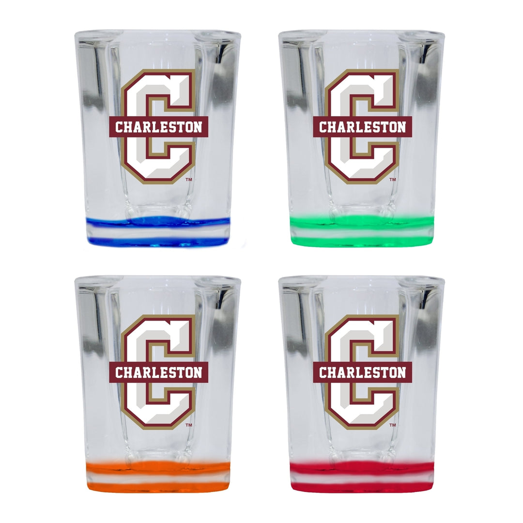 College of Charleston 2 Ounce Shot Glass Square Officially Licensed Collegiate Product Image 4