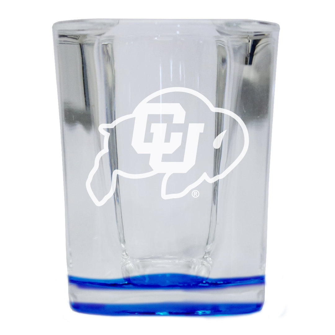 Colorado Buffaloes 2 Ounce Engraved Shot Glass Square Officially Licensed Collegiate Product Image 4