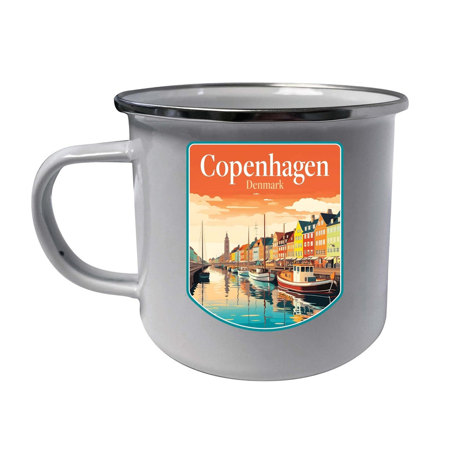 Copenhagen Denmark Design A Souvenir Tin Camper Coffee Mug Image 1