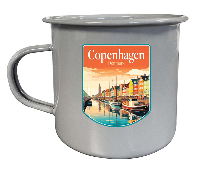 Copenhagen Denmark Design A Souvenir Tin Camper Coffee Mug Image 2