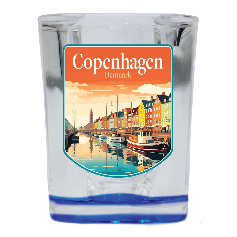 Copenhagen Denmark Design A Souvenir 2 Ounce Shot Glass Square Image 2