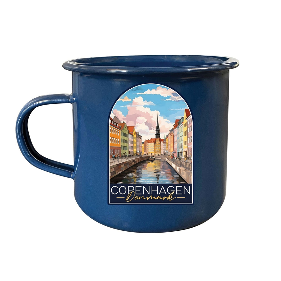 Copenhagen Denmark Design B Souvenir Tin Camper Coffee Mug Image 1