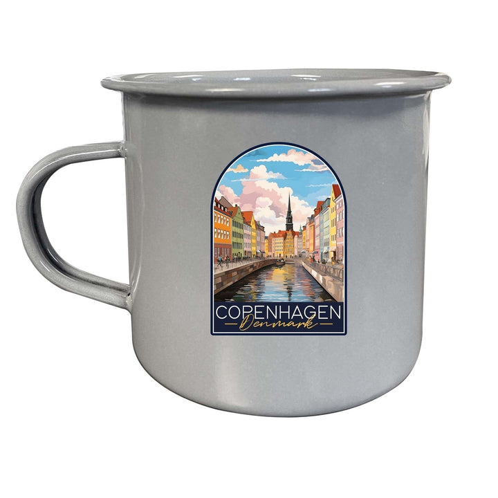 Copenhagen Denmark Design B Souvenir Tin Camper Coffee Mug Image 2