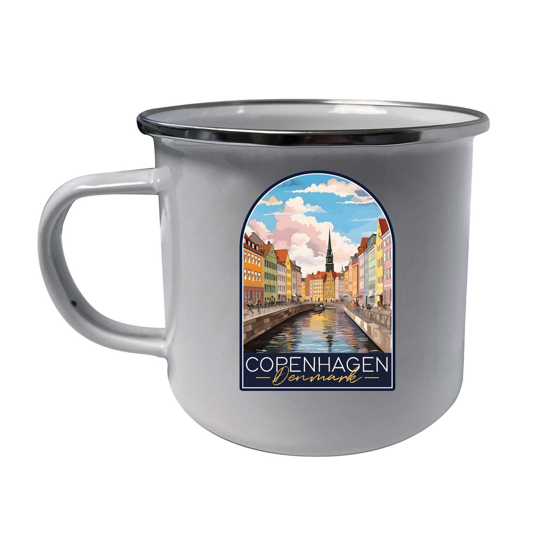 Copenhagen Denmark Design B Souvenir Tin Camper Coffee Mug Image 3