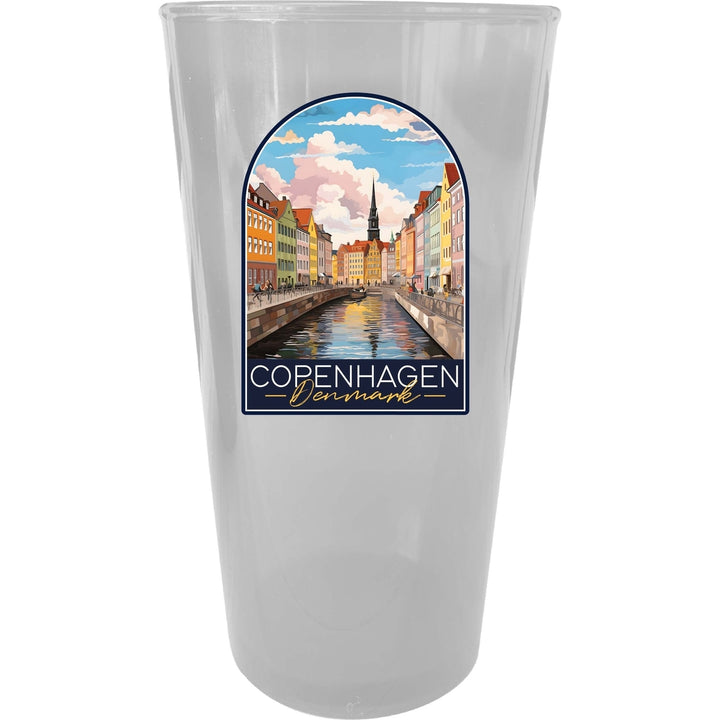 Copenhagen Denmark Design B Souvenir Plastic 16 oz pint Image 2