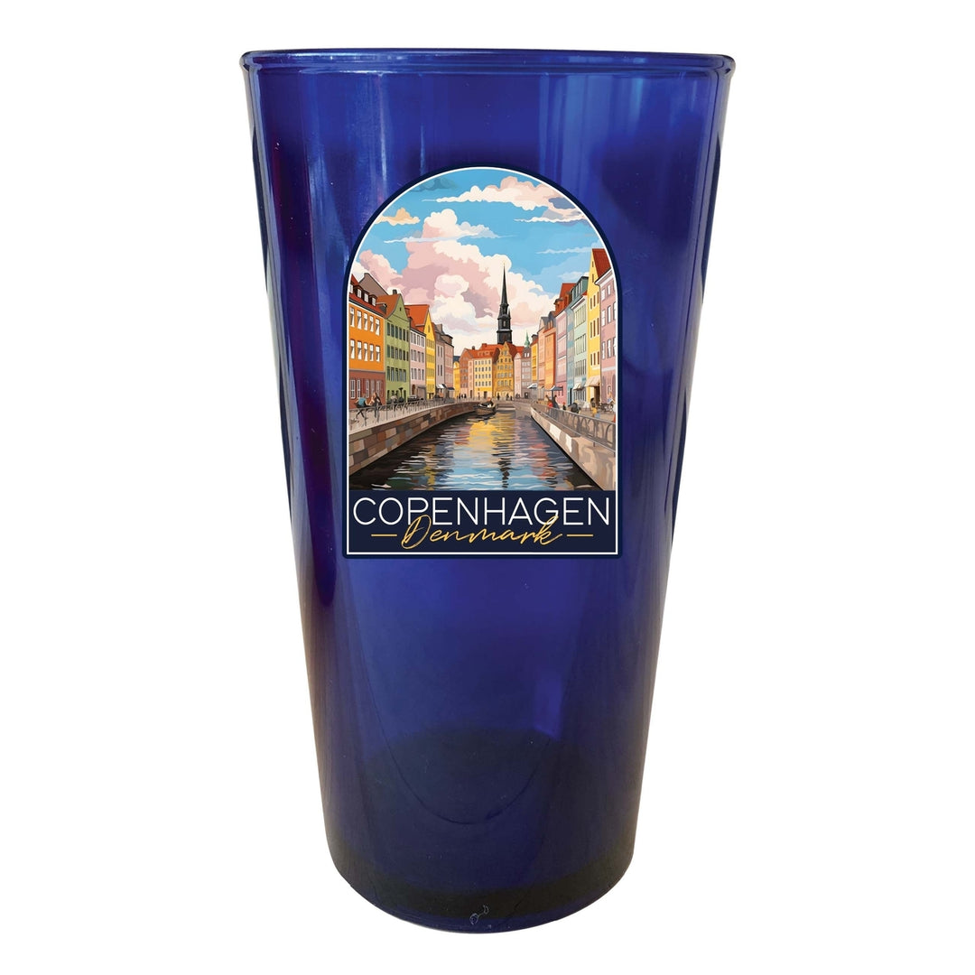 Copenhagen Denmark Design B Souvenir Plastic 16 oz pint Image 4