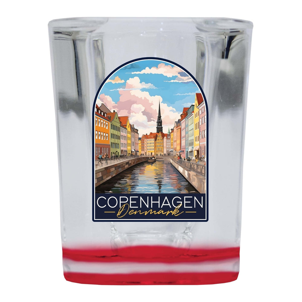 Copenhagen Denmark Design B Souvenir 2 Ounce Shot Glass Square Image 2