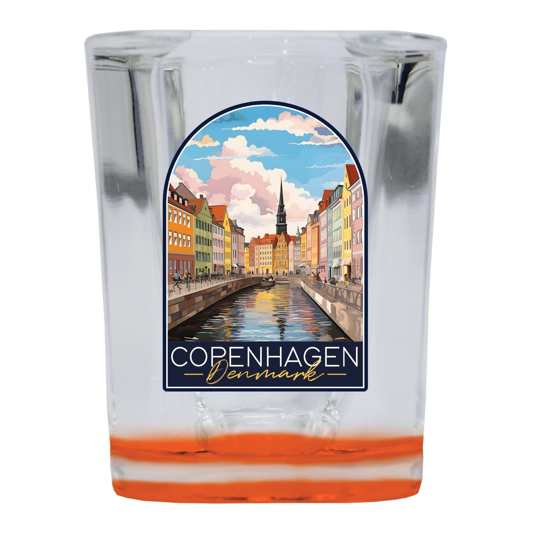 Copenhagen Denmark Design B Souvenir 2 Ounce Shot Glass Square Image 3