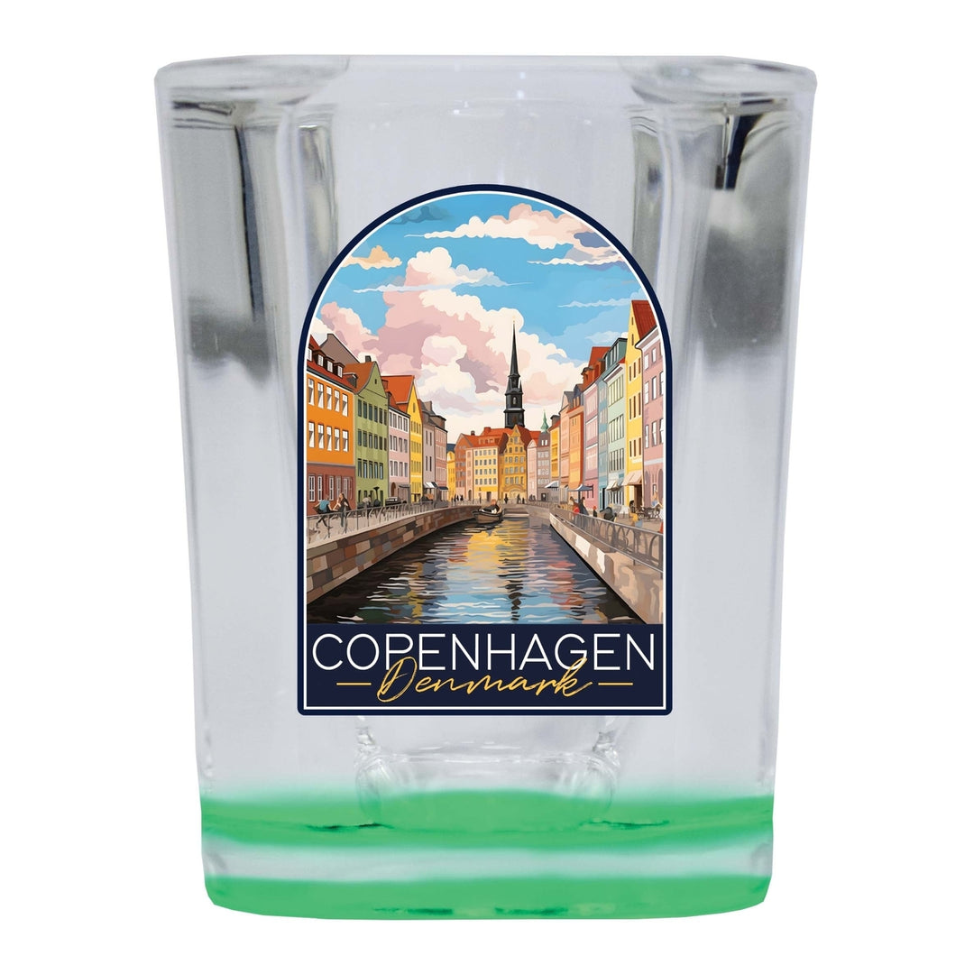 Copenhagen Denmark Design B Souvenir 2 Ounce Shot Glass Square Image 4