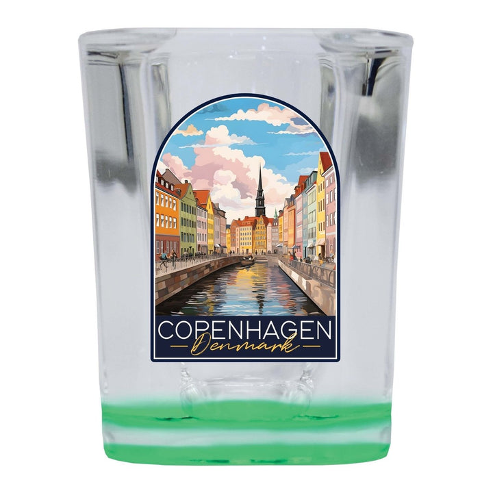 Copenhagen Denmark Design B Souvenir 2 Ounce Shot Glass Square Image 1