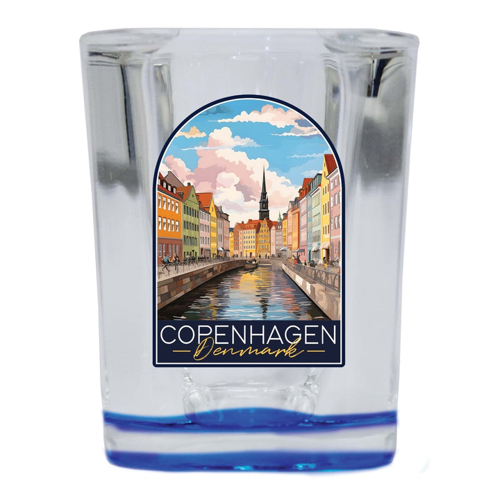 Copenhagen Denmark Design B Souvenir 2 Ounce Shot Glass Square Image 4