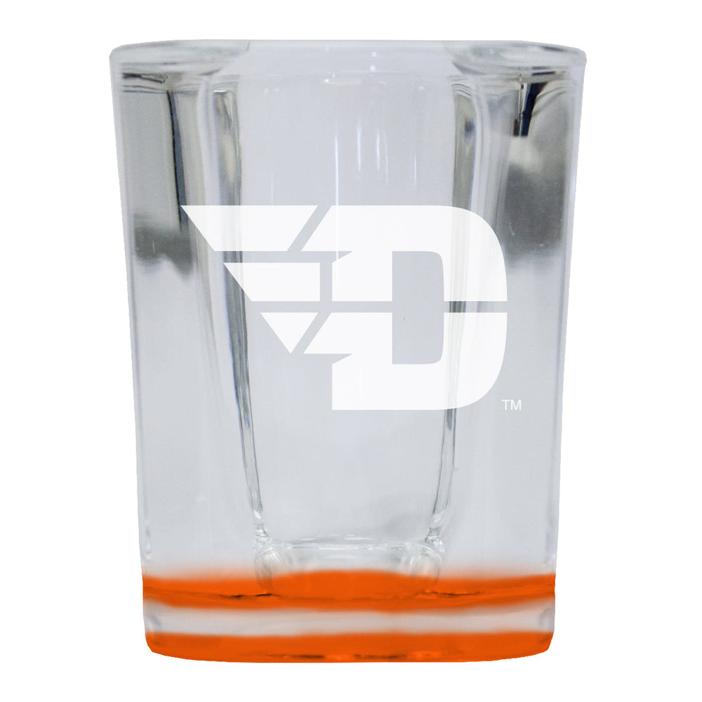 Dayton Flyers 2 Ounce Engraved Shot Glass Square Officially Licensed Collegiate Product Image 2