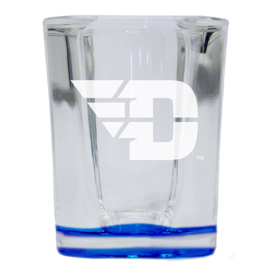 Dayton Flyers 2 Ounce Engraved Shot Glass Square Officially Licensed Collegiate Product Image 4