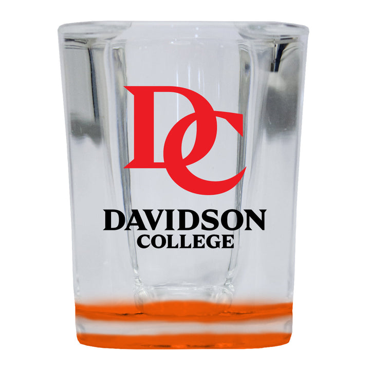 Davidson College 2 Ounce Shot Glass Square Officially Licensed Collegiate Product Image 1