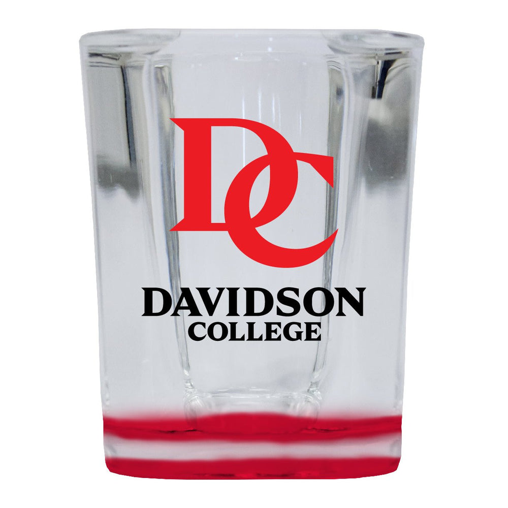 Davidson College 2 Ounce Shot Glass Square Officially Licensed Collegiate Product Image 2