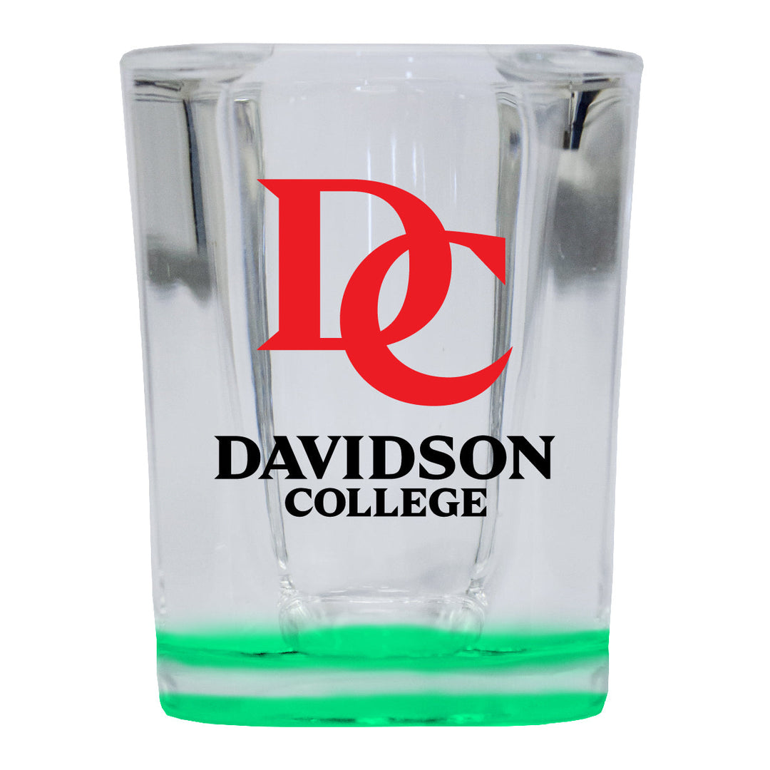 Davidson College 2 Ounce Shot Glass Square Officially Licensed Collegiate Product Image 3